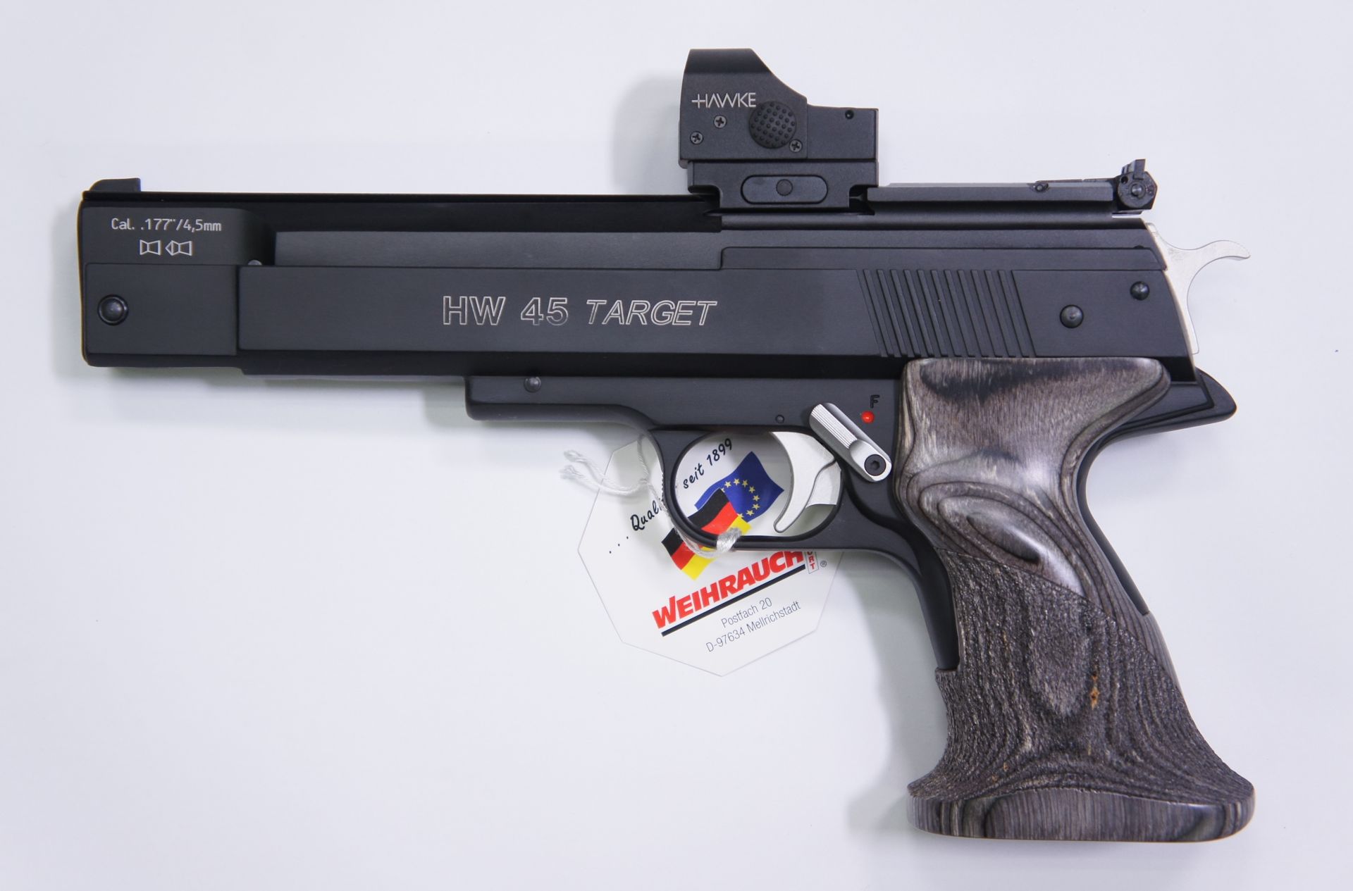 HW 45 Target RTU, Kaliber 4,5mm mit Hawke Reflexvisier